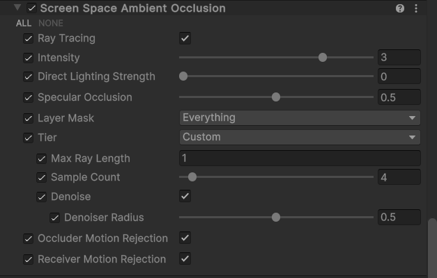 HDRP Settings