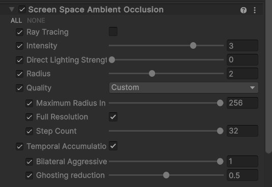 HDRP Settings